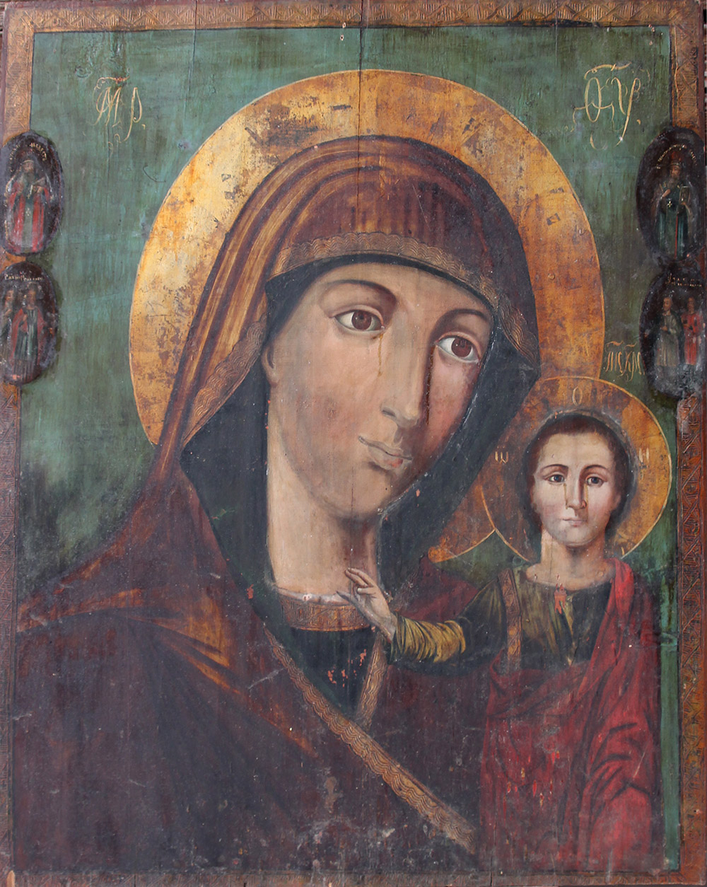 Икона Казанской Божьей Матери без оклада